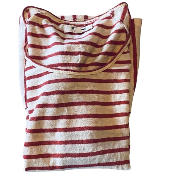 Madewell Striped Linen Cotton Blend Shirt Size XXS - Picture 9 of 9